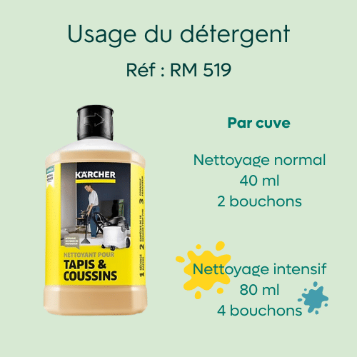 comment doser le détachant ?