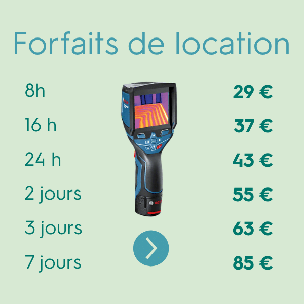 tarifs de location des caméras thermiques